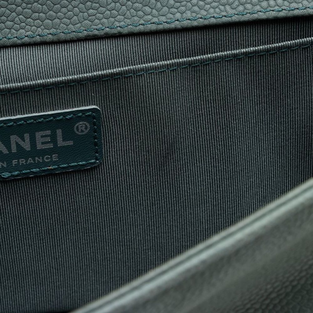 Chanel Matte Caviar Leather Old Medium Boy Bag - FINAL SALE - Picture 10 of 15